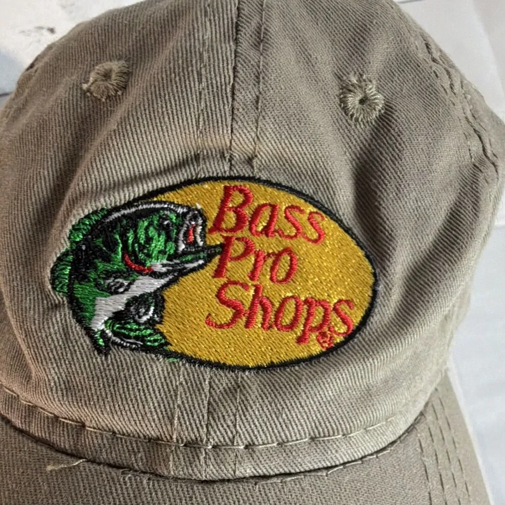 Bass Pro Shops Toddler Beige Adjustable Baseball Cap Embroidered Logo